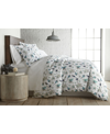 Southshore Fine Linens Watercolor Symphony Luxury Cotton Sateen Duvet Cover And Sham Set, Queen In Blue