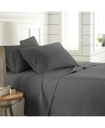 Southshore Fine Linens Chic Solids Ultra Soft 4-piece Bed Sheet Sets, California King In Slate