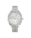 Swarovski Attract Unisex Silver-tone Bracelet Watch In Silver-tone