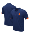 Colosseum Men's  Navy Illinois Fighting Illini Big And Tall Santry Polo Shirt In Navy