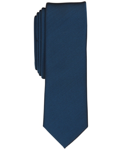 Inc International Concepts Inc Men's Diamond Solid Skinny Tie, Created For Macy's In Navy