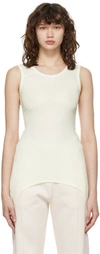 Vaara Eva Curved-hem Tank Top In White