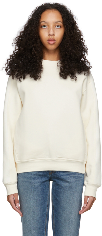 Vaara Aurora Panelled Cotton-blend Sweatshirt In White