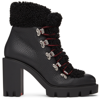 Christian Louboutin Black Edelvizer Ankle Boots In Bk01 Black