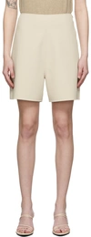 Arch The Beige Wide Shorts In L/beige