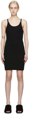 Arch The Black Rib Knit Dress In Black