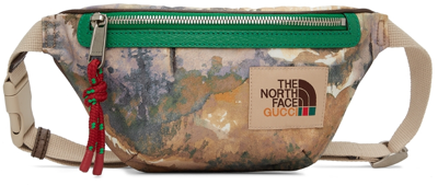 Gucci Multicolor The North Face Edition Belt Bag In 3198 Dk.gr.b/n.a/n.s