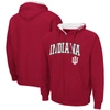 Colosseum Men's Indiana Hoosiers Arch Logo 3.0 Full-zip Hoodie In Crimson