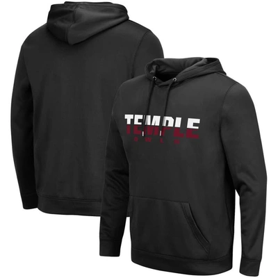 Colosseum Black Temple Owls Lantern Pullover Hoodie