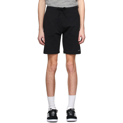 Apc Item Shorts In Black Cotton In Lzz Black