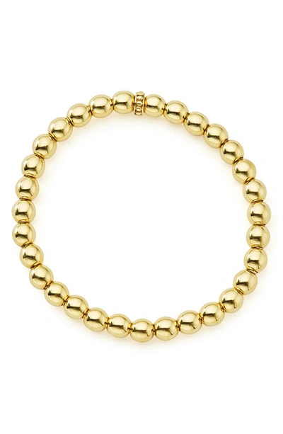 Lagos Caviar Gold Collection 18k Gold Beaded Bracelet, 12mm In Yellow Gold