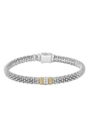 Lagos Luxe Caviar Beaded Rope Bracelet In Silver