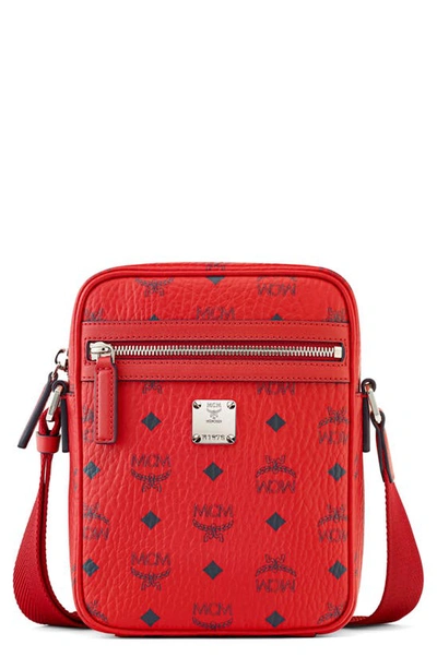 Mcm Mini N/s Klassik Crossbody Bag In Candy Red