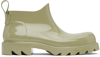 Bottega Veneta Sage Rubber Slip-on Ankle Boots In Travertine