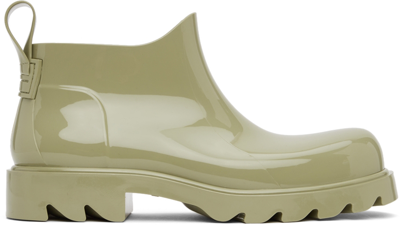 Bottega Veneta Sage Rubber Slip-on Ankle Boots In Beige