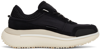 Y-3 Ajatu Suede-trim Canvas Running Trainers In Black/cleabrown