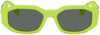 Versace 53mm Medusa Detail Oval Sunglasses In Green