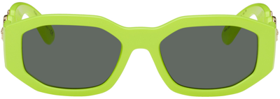 Versace 53mm Medusa Detail Oval Sunglasses In 532187 Ylw