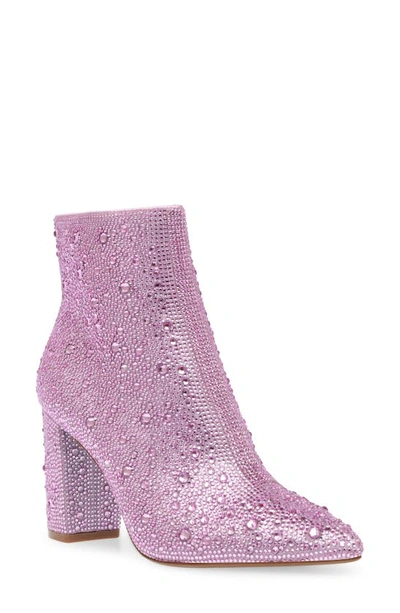 Betsey Johnson Cady Rhinestone Bootie In Light Pink