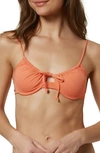 O'NEILL AVALON SALTWATER SOLID UNDERWIRE BIKINI TOP