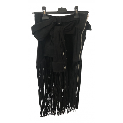Pre-owned Faith Connexion Mid-length Skirt In Black