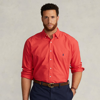 Polo Ralph Lauren Cotton Oxford Garment Dyed Classic Fit Button Down Shirt In Tomato