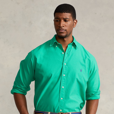 Polo Ralph Lauren Garment-dyed Oxford Shirt In Cabo Green