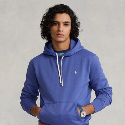 Ralph Lauren The Rl Fleece Hoodie In Liberty Blue