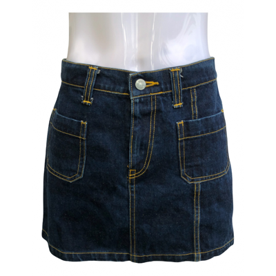 Pre-owned Hysteric Glamour Mini Skirt In Blue