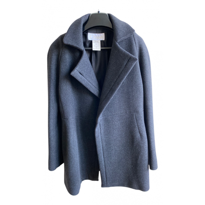 Pre-owned Chloé Wool Coat In Anthracite