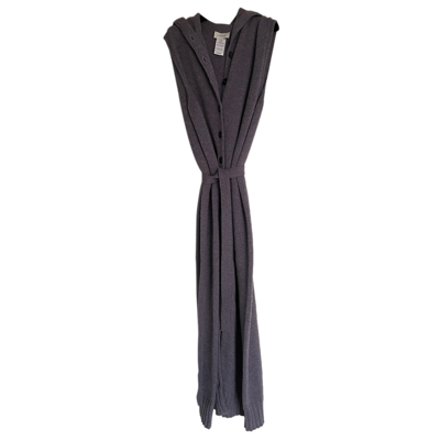 Pre-owned Lemaire Wool Maxi Dress In Purple