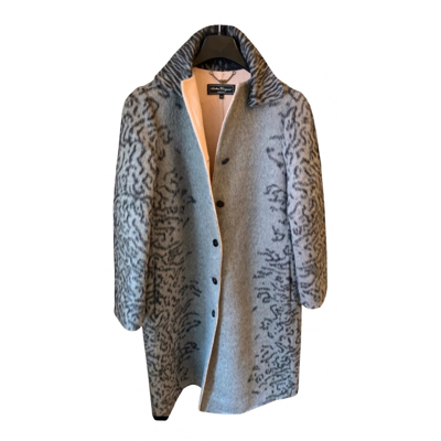 Pre-owned Ferragamo Wool Coat In Grey
