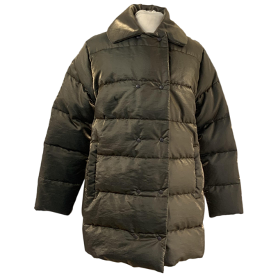 Pre-owned Moncler Puffer In Gold