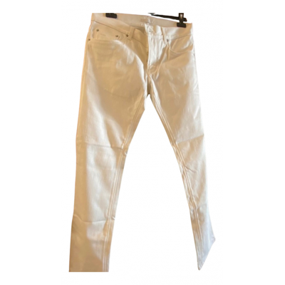 Pre-owned Prada Straight Jeans In White