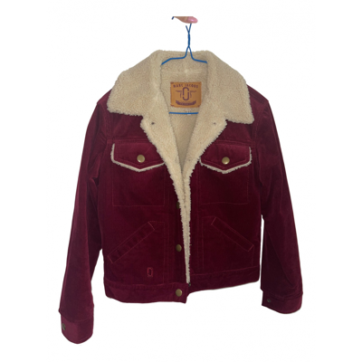 Pre-owned Marc Jacobs Jacket In Burgundy