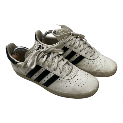 Pre-owned Adidas Originals Leather Low Trainers In White