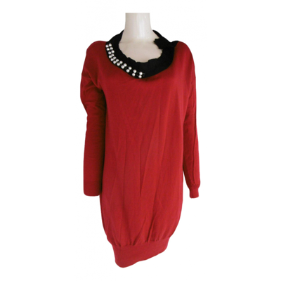 Pre-owned Lanvin Wool Dress In Red