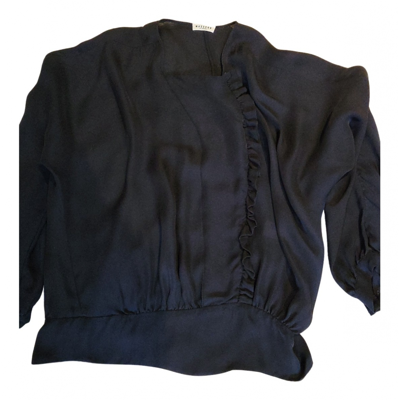 Pre-owned Masscob Silk Blouse In Black