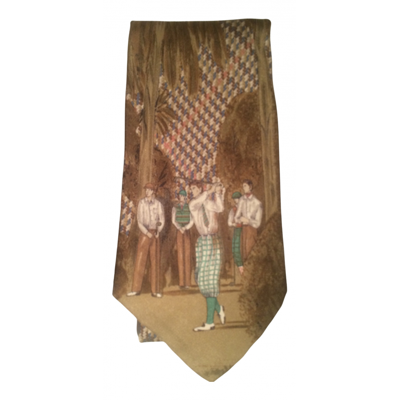 Pre-owned Polo Ralph Lauren Silk Tie In Beige