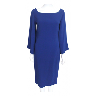 Pre-owned Osman London Mid-length Dress In Blue