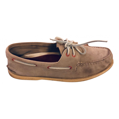 Pre-owned Sperry Lace Ups In Beige