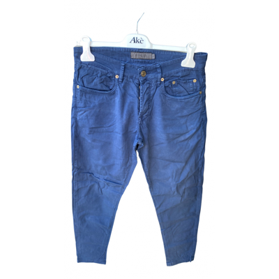 Pre-owned Siviglia Trousers In Blue