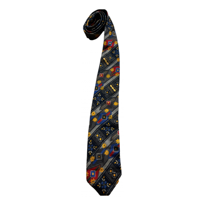 Pre-owned Saint Laurent Silk Tie In Multicolour