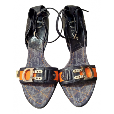 Pre-owned Dior Leather Sandals In Multicolour