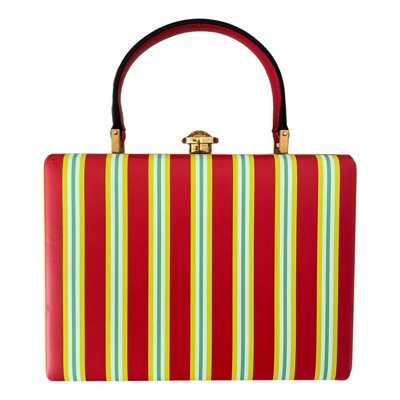 Pre-owned Versace Leather Handbag In Multicolour