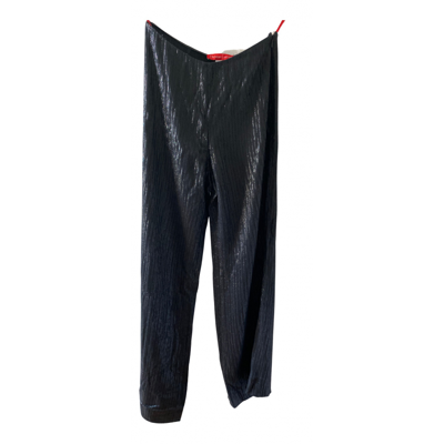 Pre-owned Christian Lacroix Large Pants In Black