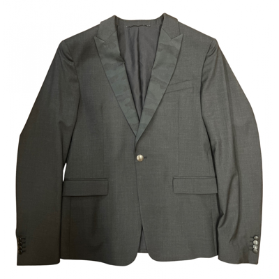 Pre-owned Diesel Black Gold Wool Vest In Grey