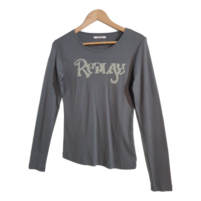 Pre-owned Replay T-shirt In Grey