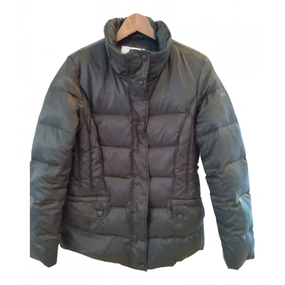 Pre-owned Geox Puffer In Brown