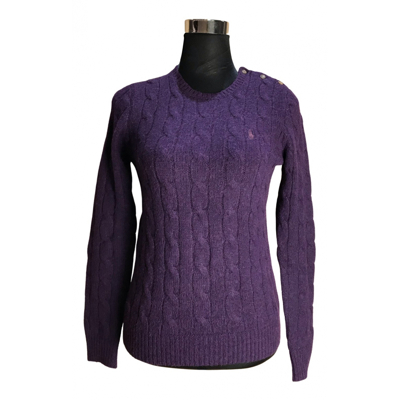 Pre-owned Ralph Lauren Wool Jumper In Purple